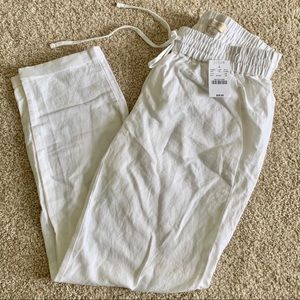 J.Crew White Linen Pants